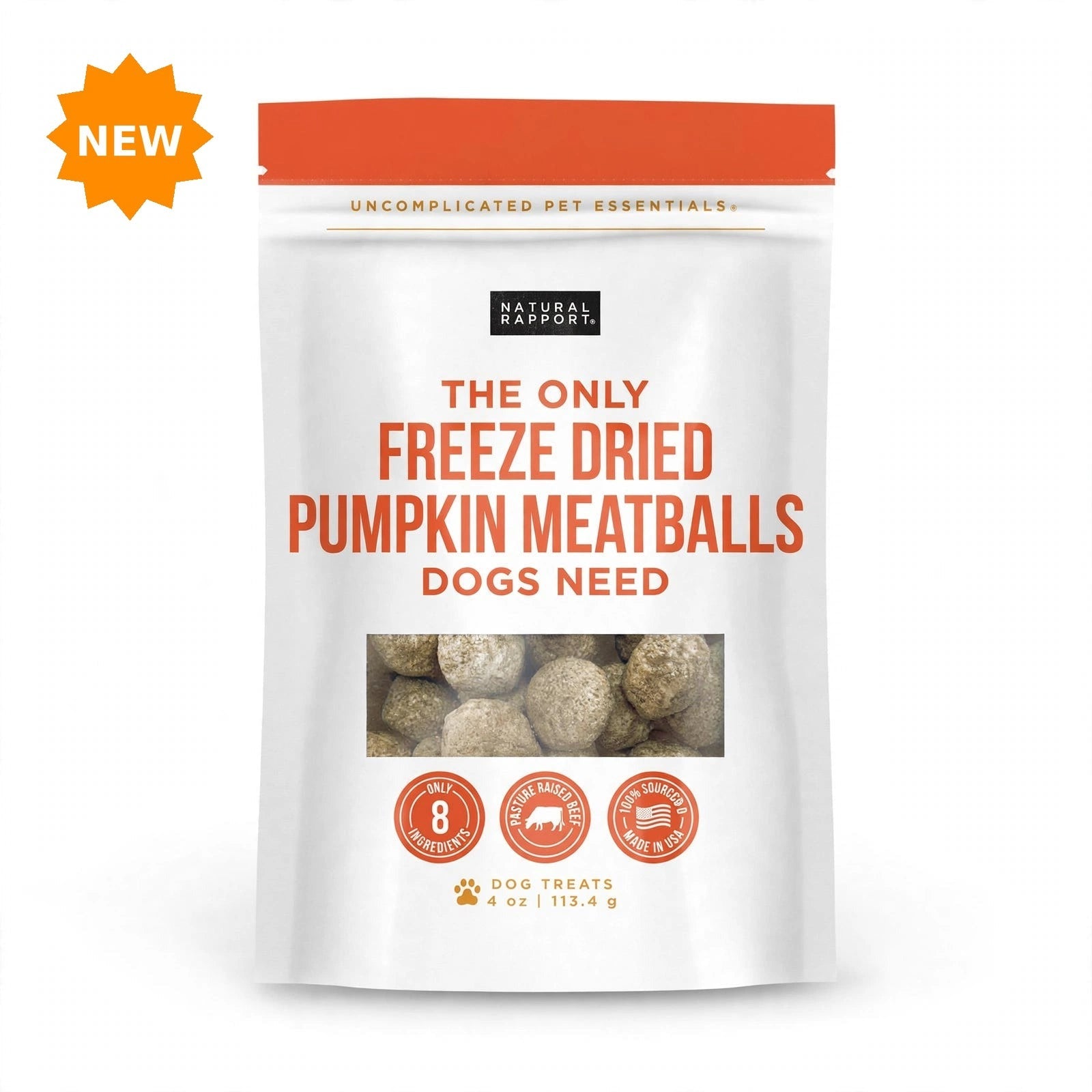 Freeze Dried Pumpkin Meatballs